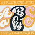 Retro Halloween Bulletin Board, Posters, A-Z Bulletin Board Letters, and Door Decor Bundle