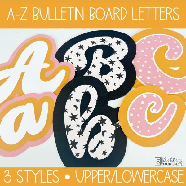 Retro Halloween Bulletin Board, Posters, A-Z Bulletin Board Letters, and Door Decor Bundle Retro Halloween Bulletin Board, Posters, A-Z Bulletin Board Letters, and Door Decor Bundle