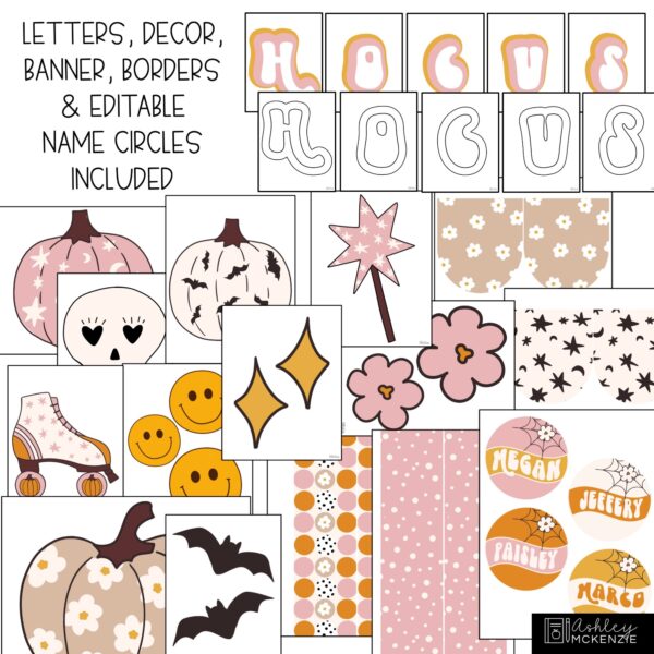Retro Halloween Bulletin Board Kit Retro Halloween Bulletin Board Kit