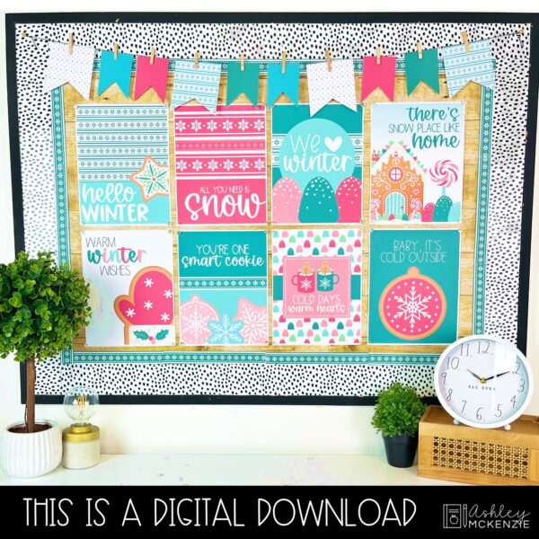 Winter Cookies Classroom Decor Bundle Winter Cookies Classroom Decor Bundle