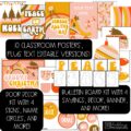 Christmas Retro Theme Classroom Decor Bundle