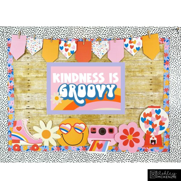 Retro Valentine's Day Kindness Week Classroom Decor Bundle Retro Valentine's Day Kindness Week Classroom Decor Bundle