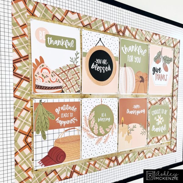 Modern Thanksgiving Classroom Posters - Editable! Modern Thanksgiving Classroom Posters - Editable!