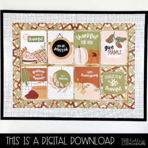 Modern Thanksgiving Classroom Decor Bundle