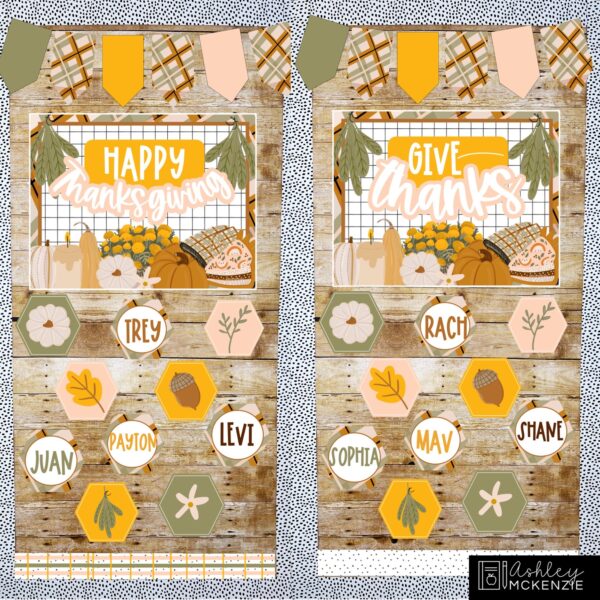 Modern Thanksgiving Classroom Decor Bundle Modern Thanksgiving Classroom Decor Bundle