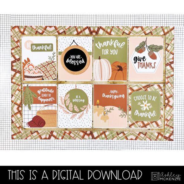 Modern Thanksgiving Classroom Posters - Editable! Modern Thanksgiving Classroom Posters - Editable!