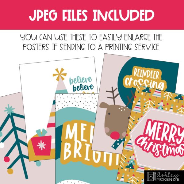 Festive Christmas Classroom Posters - Editable! Festive Christmas Classroom Posters - Editable!