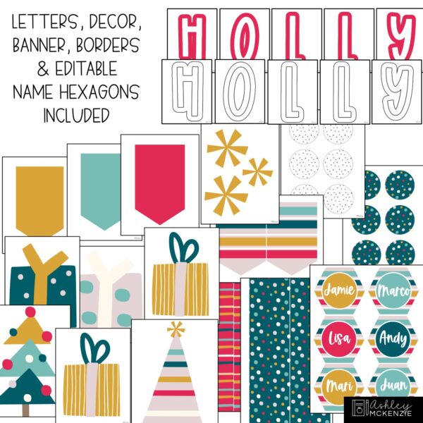 Festive Christmas Bulletin Board Kit Festive Christmas Bulletin Board Kit