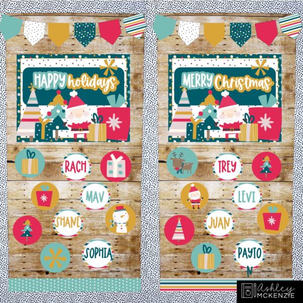 Festive Christmas Classroom Decor Bundle Festive Christmas Classroom Decor Bundle