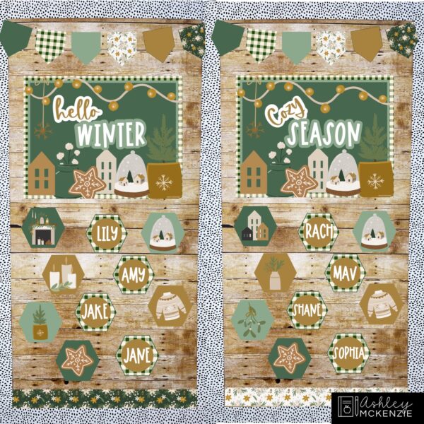 Modern Winter Classroom Decor Bundle Modern Winter Classroom Decor Bundle