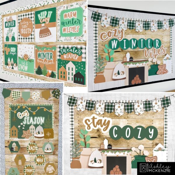 Modern Winter Classroom Decor Bundle Modern Winter Classroom Decor Bundle