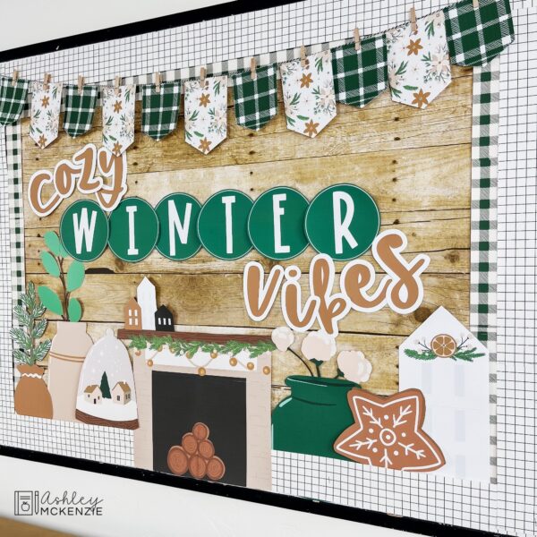 Modern Winter Bulletin Board Kit Modern Winter Bulletin Board Kit
