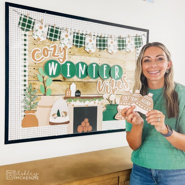 Modern Winter Bulletin Board Kit Modern Winter Bulletin Board Kit