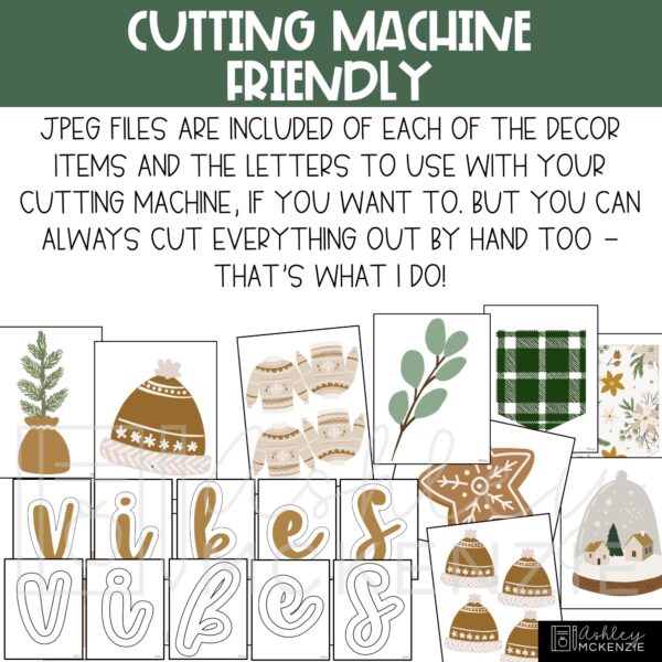 Modern Winter Bulletin Board Kit Modern Winter Bulletin Board Kit