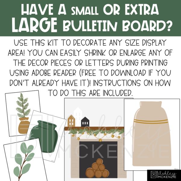Modern Winter Bulletin Board Kit Modern Winter Bulletin Board Kit