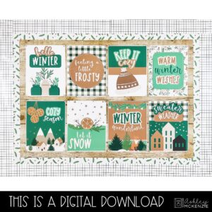 Modern Winter Classroom Posters - Editable!