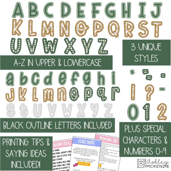 Modern Winter A-Z Bulletin Board Letters, Punctuation, and Numbers Modern Winter A-Z Bulletin Board Letters, Punctuation, and Numbers