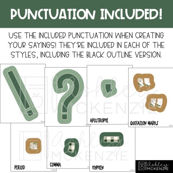 Modern Winter A-Z Bulletin Board Letters, Punctuation, and Numbers Modern Winter A-Z Bulletin Board Letters, Punctuation, and Numbers