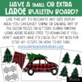 Christmas & Winter Buffalo Check Bulletin Board or Door Decor