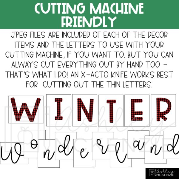 Christmas & Winter Buffalo Check Bulletin Board or Door Decor Christmas & Winter Buffalo Check Bulletin Board or Door Decor