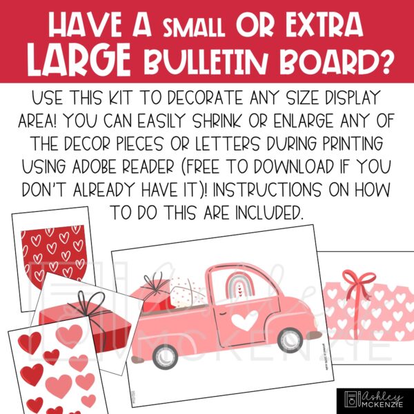 Valentine's Day Truck Bulletin Board or Door Decor Valentine's Day Truck Bulletin Board or Door Decor