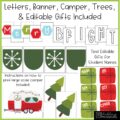Christmas Camper Bulletin Board Kit