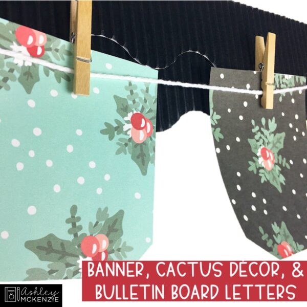 Christmas Cactus Bulletin Board Kit Christmas Cactus Bulletin Board Kit