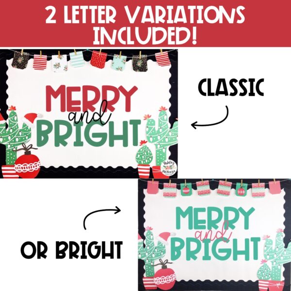 Christmas Cactus Bulletin Board Kit Christmas Cactus Bulletin Board Kit