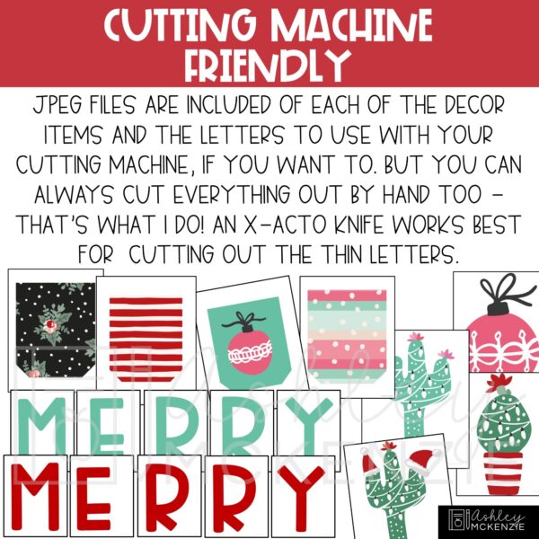 Christmas Cactus Bulletin Board Kit Christmas Cactus Bulletin Board Kit