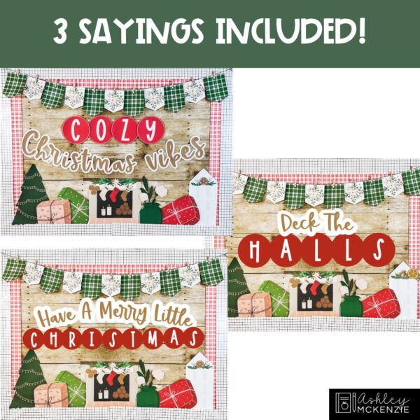 Modern Christmas Bulletin Board Kit Modern Christmas Bulletin Board Kit