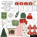 Modern Christmas Bulletin Board Kit