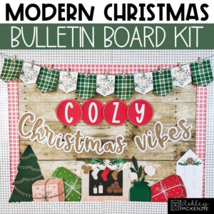 Modern Christmas Bulletin Board Kit