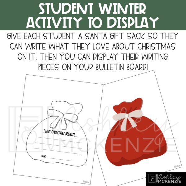 Modern Christmas Bulletin Board Kit Modern Christmas Bulletin Board Kit