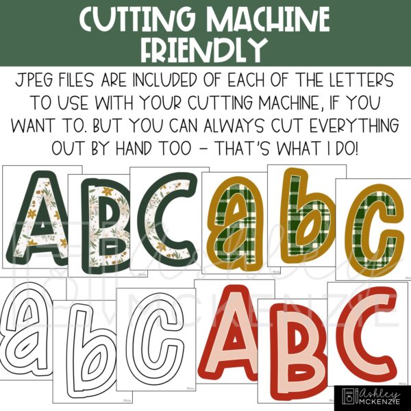 Modern Christmas A-Z Bulletin Board Letters, Punctuation, and Numbers Modern Christmas A-Z Bulletin Board Letters, Punctuation, and Numbers