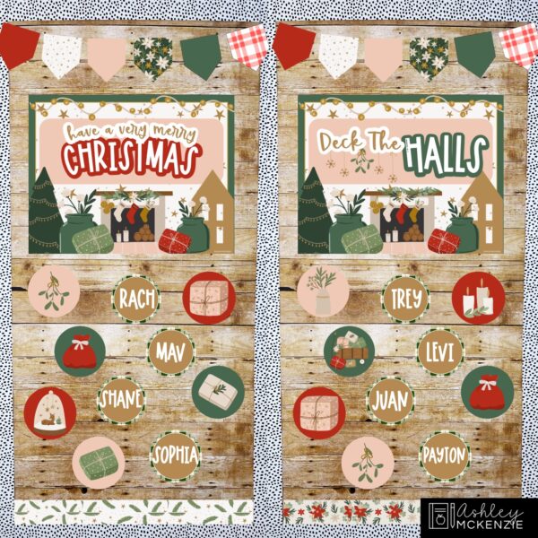 Modern Christmas Classroom Door Decor Kit Modern Christmas Classroom Door Decor Kit