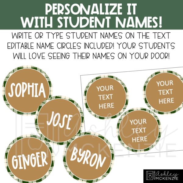 Modern Christmas Classroom Door Decor Kit Modern Christmas Classroom Door Decor Kit