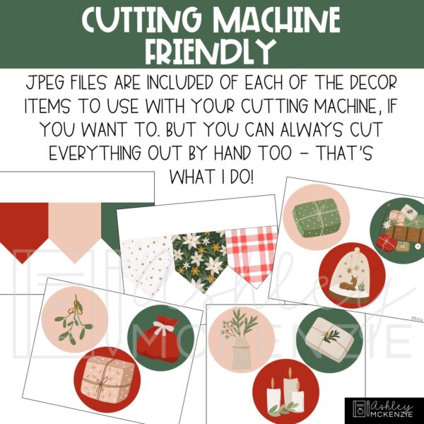 Modern Christmas Classroom Door Decor Kit Modern Christmas Classroom Door Decor Kit