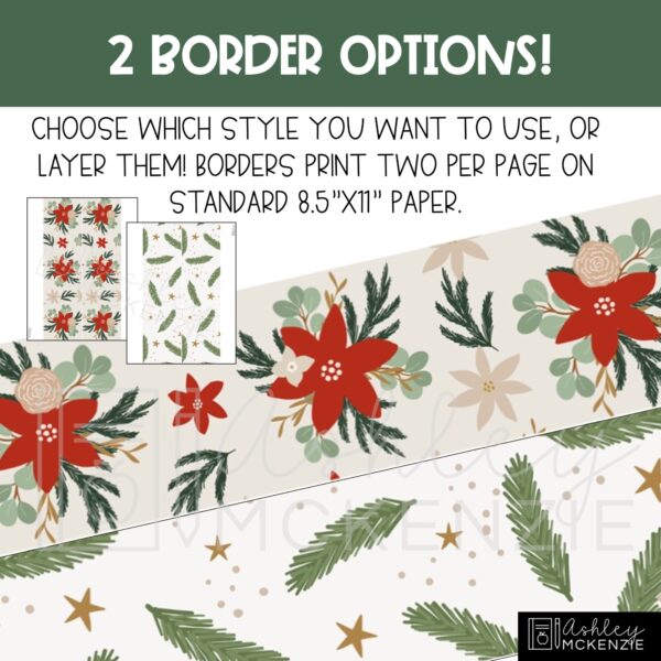 Modern Christmas Classroom Door Decor Kit Modern Christmas Classroom Door Decor Kit