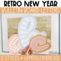 Retro New Year A-Z Bulletin Board Letters, Punctuation, and Numbers