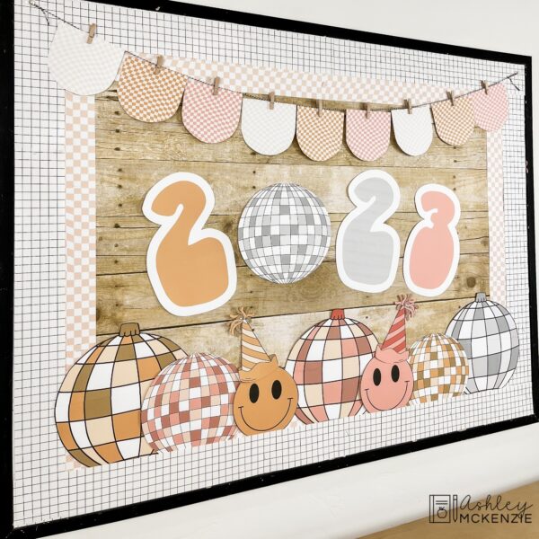 Retro New Year Classroom Decor Bundle Retro New Year Classroom Decor Bundle