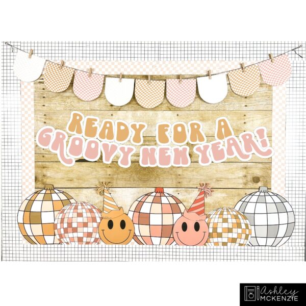 Retro New Year Classroom Decor Bundle Retro New Year Classroom Decor Bundle