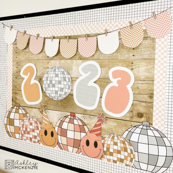 Retro New Year Classroom Decor Bundle Retro New Year Classroom Decor Bundle
