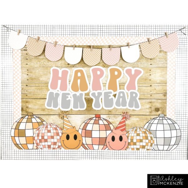 Retro New Year Classroom Decor Bundle Retro New Year Classroom Decor Bundle