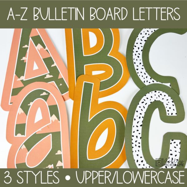 Camping Adventure Bulletin Board, Posters, A-Z Bulletin Board Letters, and Door Decor Mini Bundle Camping Adventure Bulletin Board, Posters, A-Z Bulletin Board Letters, and Door Decor Mini Bundle