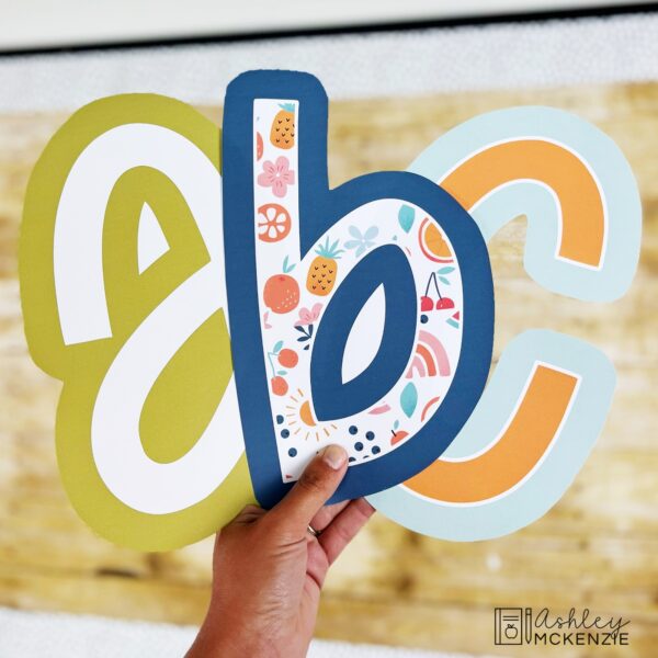 Modern Fruity Bulletin Board, Posters, A-Z Bulletin Board Letters, and Door Decor Mini Bundle Modern Fruity Bulletin Board, Posters, A-Z Bulletin Board Letters, and Door Decor Mini Bundle