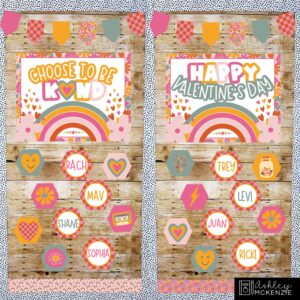 Valentine Love Classroom Door Decor Kit