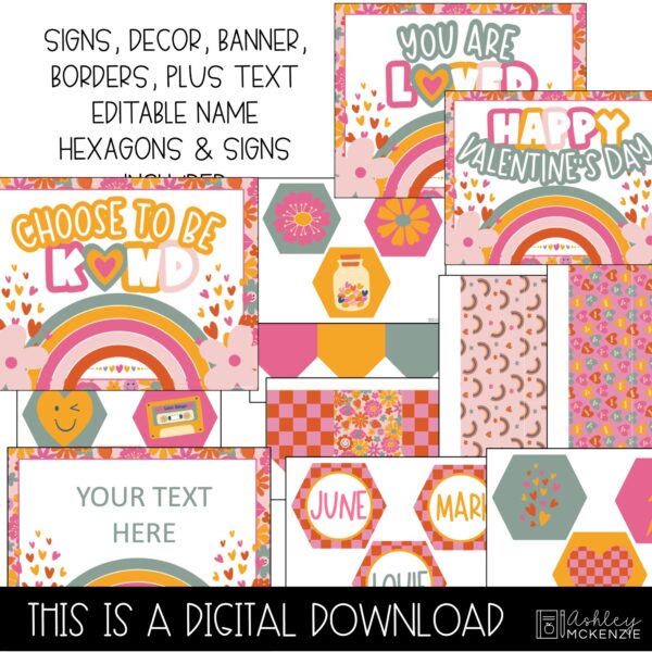 Valentine Love Classroom Door Decor Kit Valentine Love Classroom Door Decor Kit