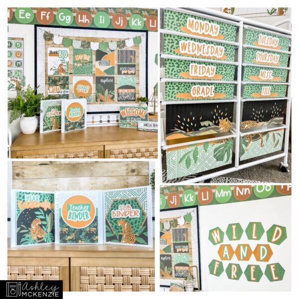 Modern Jungle Classroom Decor Bundle Modern Jungle Classroom Decor Bundle