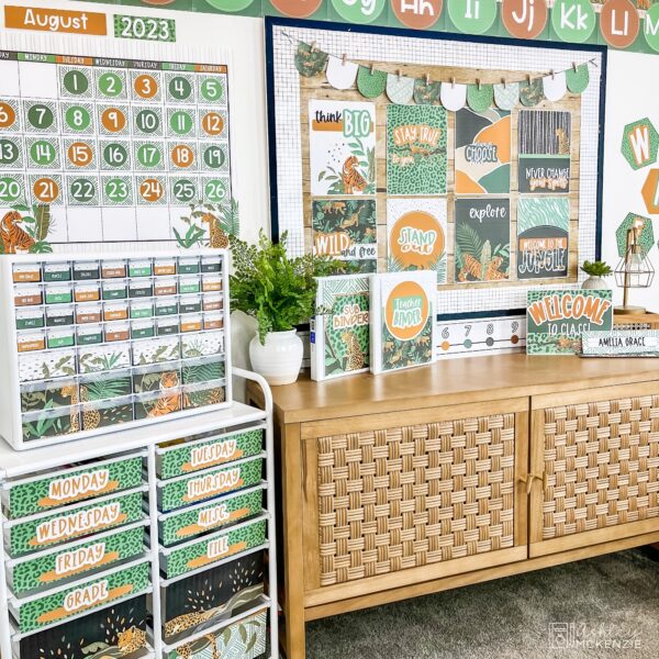 Modern Jungle Classroom Decor Bundle Modern Jungle Classroom Decor Bundle