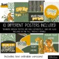Modern Jungle Classroom Decor | Classroom Posters - Editable!